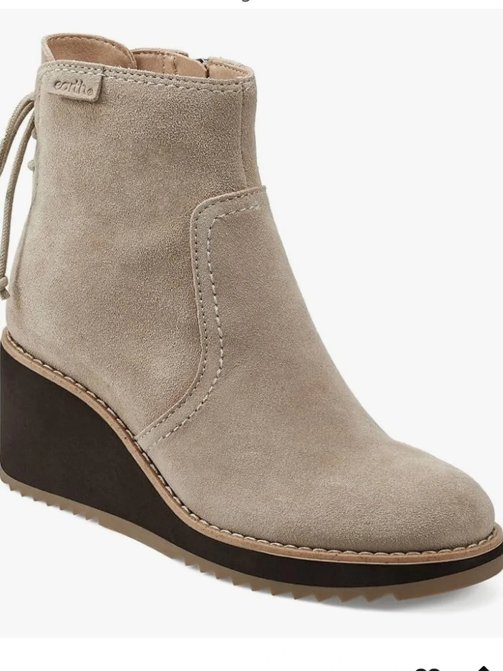 Earth Calia Round Toe Casual Wedge Ankle Booties size 9 brand new